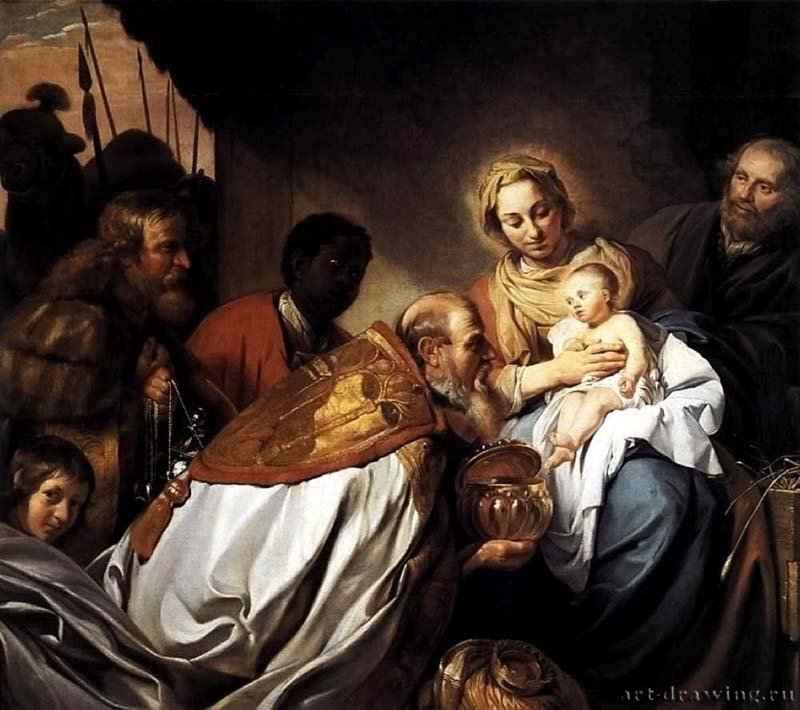 Поклонение волхвов. 1674 - Холст, масло 141 x 159 Исторический музей Бамберг