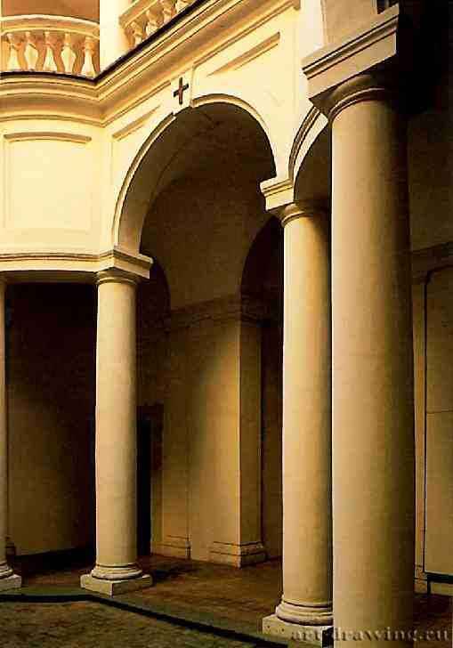 Сан Карло алле куатро фонтане. Двор. 1638-1641 - Рим. Италия.