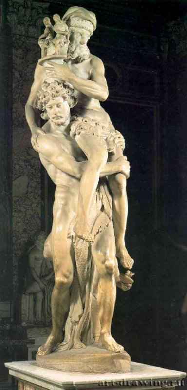 Эней и Анхис. 1618-1619 - Высота 220 см. Мрамор. Рим. Галерея Боргезе. Италия.