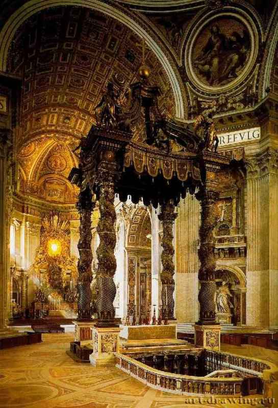 Балдахин в соборе Святого Петра - Рим. Италия.