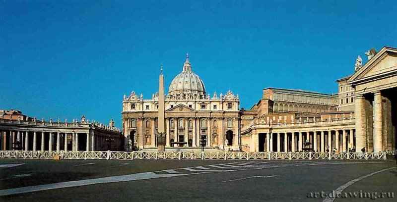 Бернини, Джан Лоренцо: Площадь святого Петра. Рим.