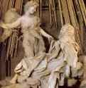 Экстаз Святой Терезы. 1645-1652 - Мрамор. Рим. Капелла Корнаро, церковь Санта-Мариа делла. Виктория. Италия.