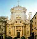 Церковь Сан Марчелло аль Корсо. Фасад. 1682-1683 - Рим. Италия.