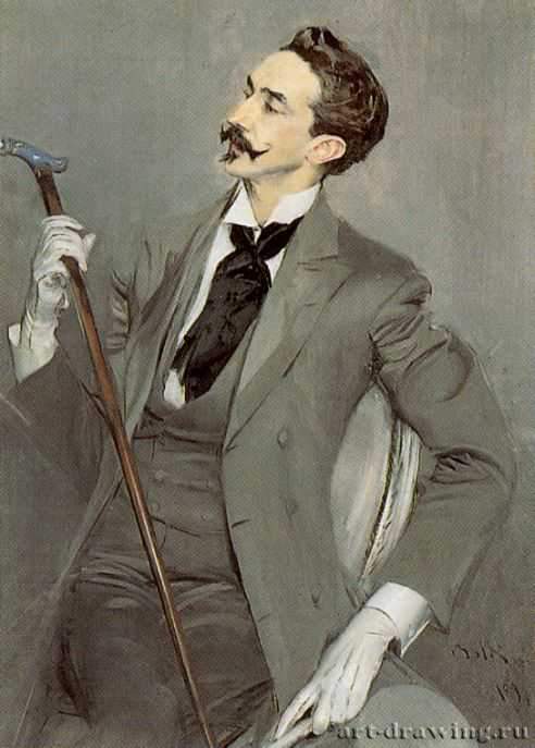 Граф Робер де Монтескью, 1897 г. - Холст, масло; 160 х 82 см. Париж. Музей Орсэ.