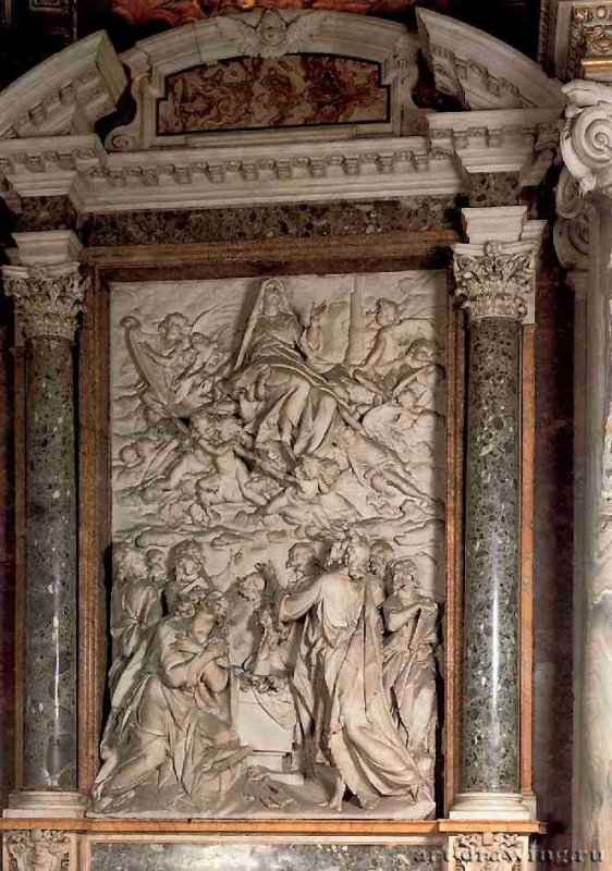 Вознесение Девы. Рельеф. 1606-1610 - Мрамор. Рим. Санта Мария Маджоре. Италия.