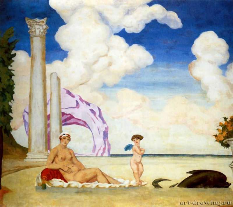 Выезд Венеры, 1910 г. - Холст, темпера; 91 х 104 см. Собрание В. А. Дудакова и М. К. Кашуро. Россия.