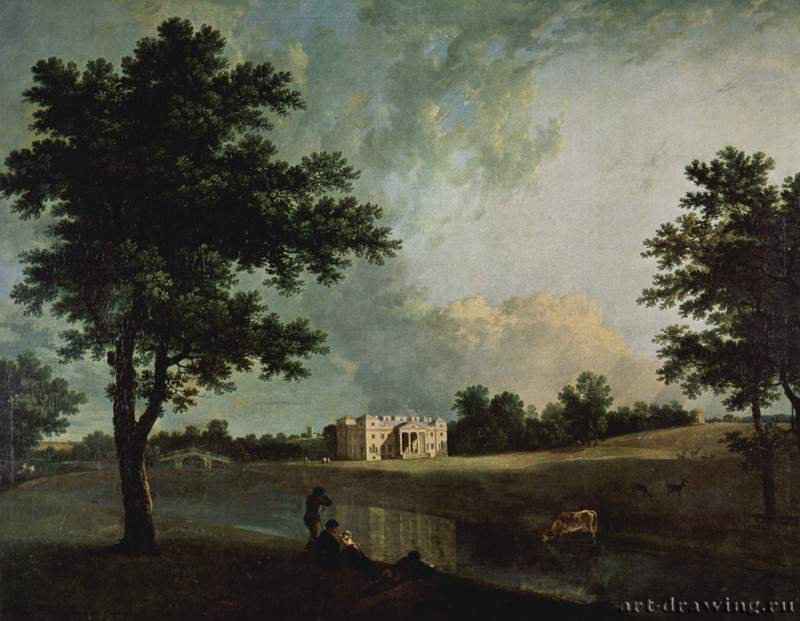 Крум-Корт в Вустершире. 1758 - 122 x 168 см. Холст, масло. Романтизм. Великобритания. Вустер (Великобритания). Из фонда Крума.