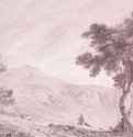 Пейзаж с Монте Каво. 1754 - 283 х 419 мм. Черный мел, растушевка, подсветка белым, на тонированной бумаге. Сан-Марино (штат Калифорния). Библиотека и Художественная галерея Генри Хантингтона.