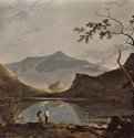Вид на гору Сноудон с озером Нантел. 1766 - 100,3 x 127 см. Холст, масло. Романтизм. Великобритания. Ливерпуль. Картинная галерея Уокера.