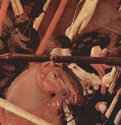 Три картины о битве при Романо для дворца Медичи во Флоренции. Победа над Бернардино делла Кьярда. Фрагмент. 1456 - 182 x 323 см. Дерево, темпера. Возрождение. Италия. Флоренция. Галерея Уффици.