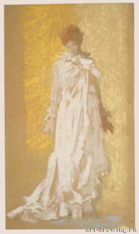 Задрапированная женская фигура, 1894 г. - Пастель, бумага; 51,75 x 29,84 см. Музей изящных искусств. Бостон. США.
