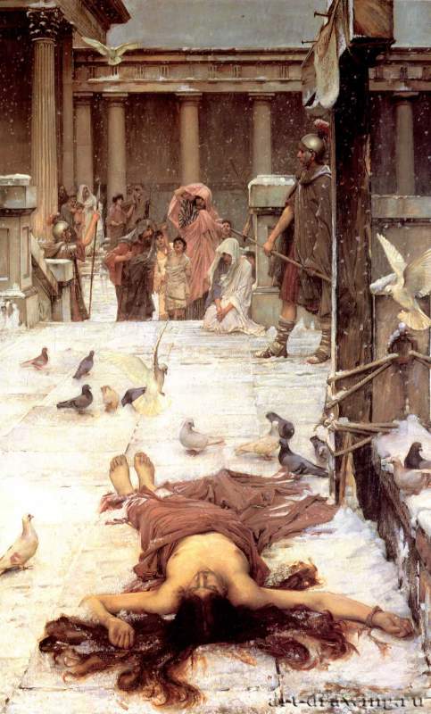 Святая Евлалия, 1885 г. - Холст, масло; 188,6 х 117,5 см. Лондон. Галерея Тейт.