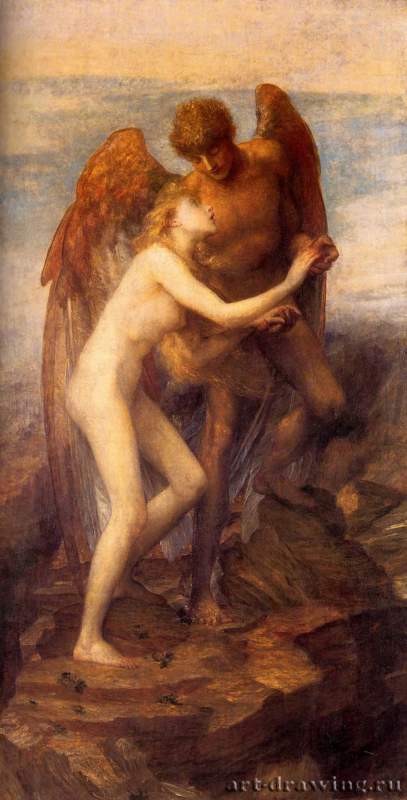 Любовь и Жизнь, 1885 г. - Холст, масло; 222,2 х 121,9 см. Лондон. Галерея Тейт.