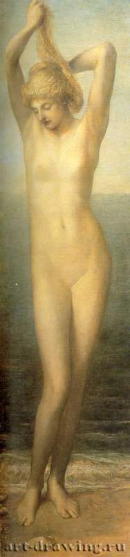 Фетида, 1867 - 1869 г. - Холст, масло; 192 х 54 см. Галерея Уоттс.