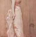 Розово-серый ноктюрн. Портрет леди Мё. 1881-1882 - 193,7 x 93 см. Холст, масло. Постимпрессионизм. США и Великобритания. Нью-Йорк. Собрание Фрик.