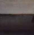 Серо-золотой ноктюрн. Вестминстерский мост. 1871-1874 - 47 x 62,3 см. Холст, масло. Постимпрессионизм. США и Великобритания. Глазго. Собрание Баррелл.