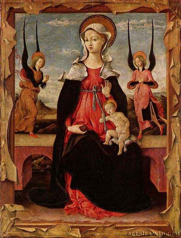 Мадонна. 15 век - 58 x 45 смДерево, маслоГотикаИталияЭдинбург. Национальная галерея Шотландии