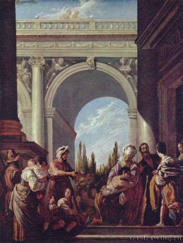 Фетти Доменико: Притча о блудном сыне. 1620 -  60 x 45 см Холст, масло Барокко Италия Дрезден. Картинная галерея