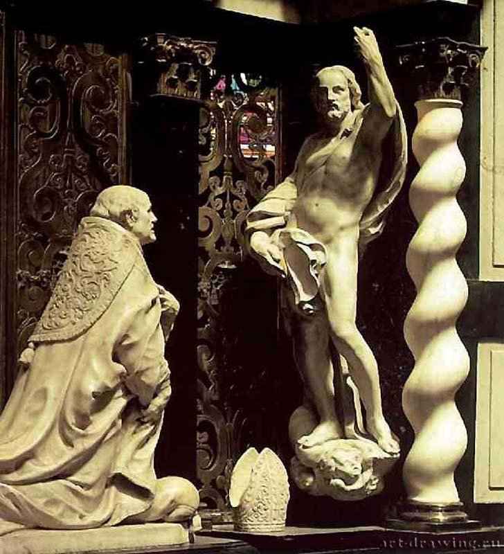 Надгробие архиепископа Андреаса Круезена. Деталь. До 1666 - Мрамор. Мехелен. Кафедральный собор. Голландия.