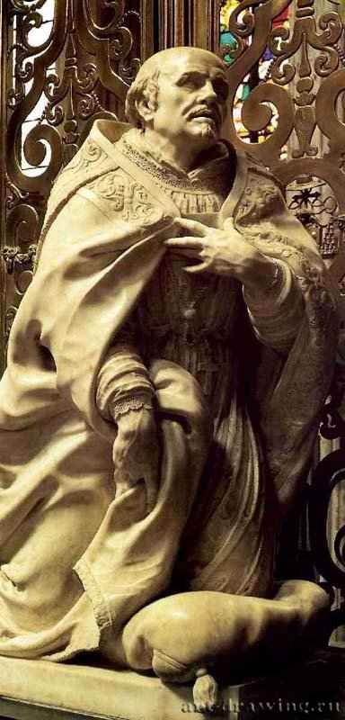 Надгробие архиепископа Андреаса Круезена. Деталь 1666 - Мрамор. Кафедральный собор. Мехелен. Голландия.