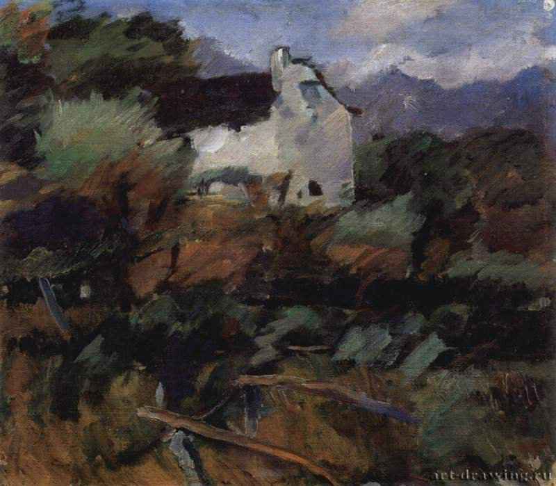 Старая мельница близ Маисхофена. 1911 - 41 x 46 смКартон, маслоПостимпрессионизмАвстрияВена. Собрание Леопольд