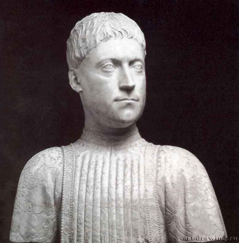 Портрет Пьетро де Медичи. 1455-1460 - Высота: 55 см. Мрамор. Флоренция. Национальный музей Барджелло.