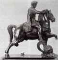 Конная статуя Марка Аврелия. 1465 - Высота: 37 см. Бронза, позолота, эмаль. Дрезден. Государственный художественный музей.
