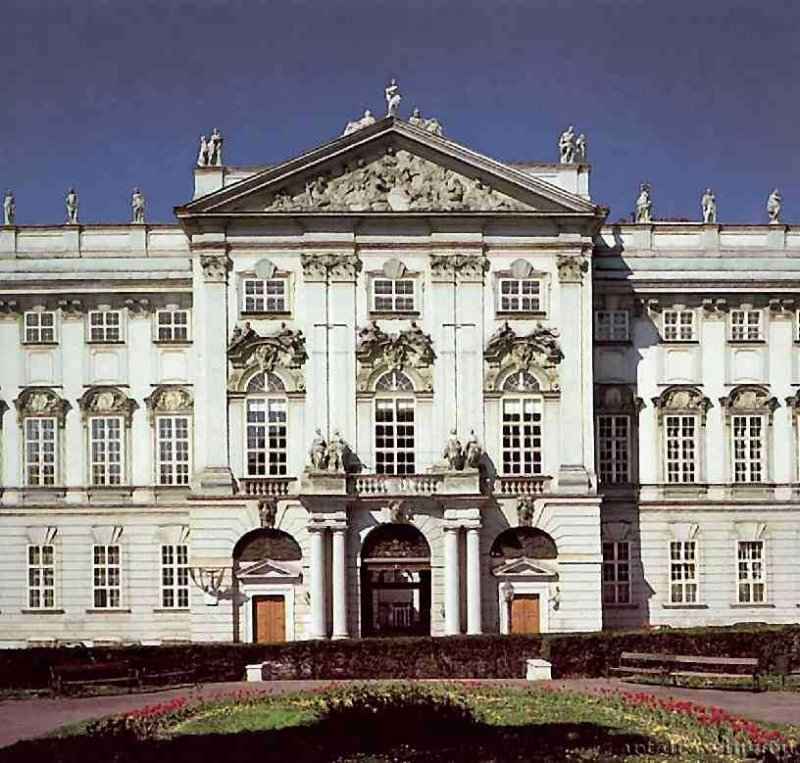 Садовый дворец. Главный фасад, 1710. - Траутзон. Германия.
