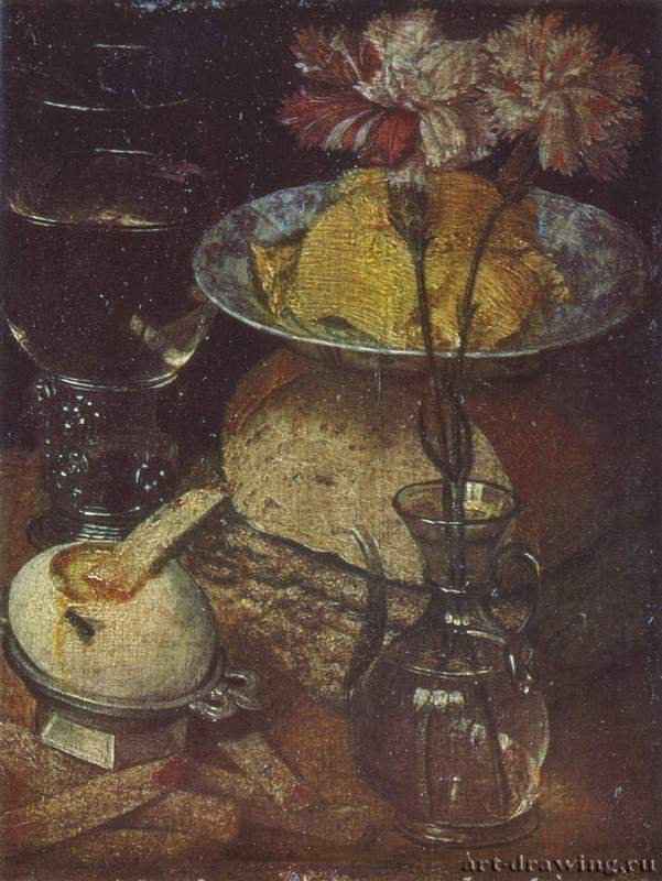 Натюрморт с гвоздиками. 1630-1635 - 22 x 18 смДеревоБароккоГерманияПрага. Национальная галерея