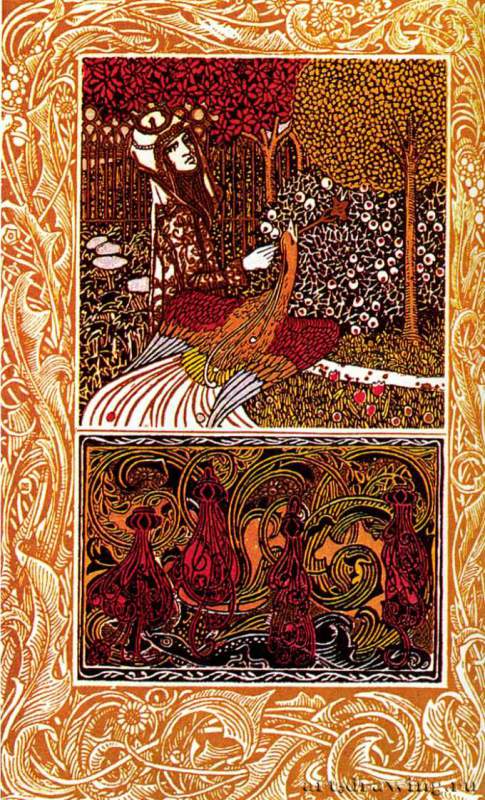 Заставка книги Гуго фон Гофмансталя "Король и ведьма", 1900 г. - Автотипия; 20,2 х 25,3 см.