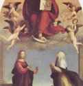 Бог-Отец со св. Марией Магдалиной и св. Екатериной Сиенской. 1509 - 360 х 234 см. Холст. Лукка. Городская пинакотека.