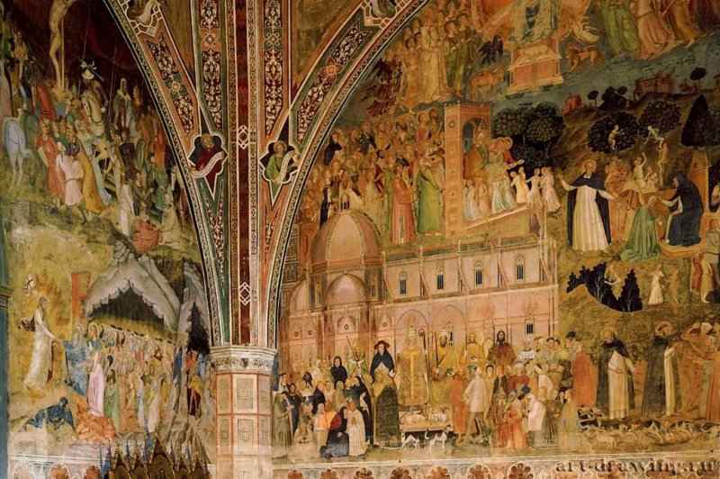 Фрески Испанской капеллы Санта Мария Новелла во Флоренции 1359 - Флоренция.