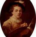Автопортрет, овал. 1760-1770 - Холст, масло. Рококо. Франция. Грассе. Музей Фрагонара.