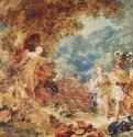 Ринальдо в садах Армиды. 1763 - 72 x 90 см. Холст, масло. Рококо. Франция. Париж. Собрание А. Вейль-Пикар.