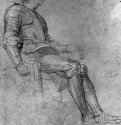 Этюд для фигуры герцога Алессандро де Медичи. 1648 - 425 х 275 мм. Сангина на белой бумаге. Париж. Нидерландский институт, основное хранение, Собрание Ф.Люхта. Италия.