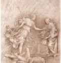 Юдифь с головой Олоферна. Вторая половина 15 века - 359 х 335 мм. Перо и кисть тушью, подсветка белым, на пергаменте. Нью-Йорк. Библиотека Пирпонта Моргана.