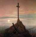 Крест на Балтийском море. 1815 - 45 x 33,5 см. Холст, масло. Романтизм. Германия. Берлин. Дворец Шарлоттенбург.