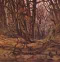 В лесу, поздняя осень. 1835 - 33 x 44 см. Холст, масло. Романтизм. Германия. Эрфурт. Музей Ангер.