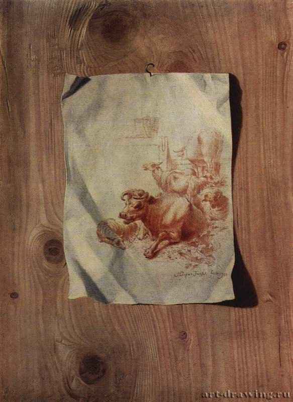 Trompe-l'oeil (Обманка) 1750 - 49 x 36,5 смХолст, маслоРомантизмШвейцария и ВеликобританияСанкт-Петербург. Государственный Эрмитаж