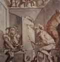 Художник в очках, изображающий глупца. 1757-1759 - 30 x 20,9 смКартон, тушь, акварельРомантизмШвейцария и ВеликобританияЦюрих. Кунстхаус