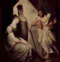 Фетида просит Гефеста выковать доспехи для её сына Ахилла. 1803 - 91 x 71 смХолст, маслоРомантизмШвейцария и ВеликобританияЦюрих. КунстхаусИллюстрация к 'Илиаде' Гомера