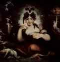 Царица фей Маб. 1815-1820 - 70 x 90 смХолст, маслоРомантизмШвейцария и ВеликобританияВашингтон. Библиотека ШекспираИллюстрация к поэме Мильтона 'L'Allegro'