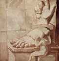 Художник, подавленный величием античных развалин. 1778-1780 - 42 x 35,2 смСангина, тонировано сепиейРомантизмШвейцария и ВеликобританияЦюрих. Кунстхаус