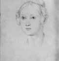 Портрет Марии Массими. 1828 - 264 х 208 мм. Карандаш на бумаге. Мюнхен. Частное собрание.