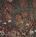Фигура в лотосовом пруду. 850 * - Настенная росписьИндияСиттанавасал. Джайнистский пещерный храм