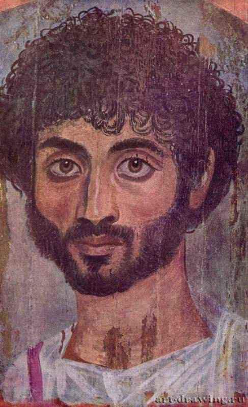 Художник из Египта: Портрет усопшего из гробницы в Файюме. 2 век н. э.