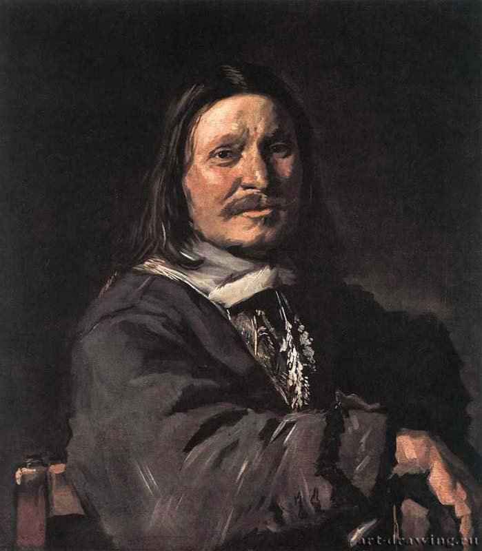 Портрет сидящего мужчины со шляпой в руке. 1660-1666 - Холст, масло 69 x 60,5 Музей Жакмар-Андре Париж