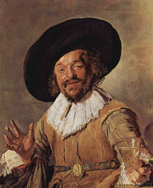 Веселый бражник. 1627-1628 - 81,5 x 66,5 смХолст, маслоБароккоНидерланды (Голландия)Амстердам. Рейксмузеум