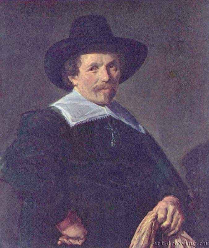 Портрет мужчины с перчатками. Вторая треть 17 века - 78 x 67 смХолстБароккоНидерланды (Голландия)Лондон. Национальная галерея