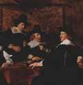 Групповой портрет попечителей гарлемского дома для престарелых св. Елизаветы. 1641 - 153 x 252 смХолст, маслоБароккоНидерланды (Голландия)Харлем. Музей Франса Халса
